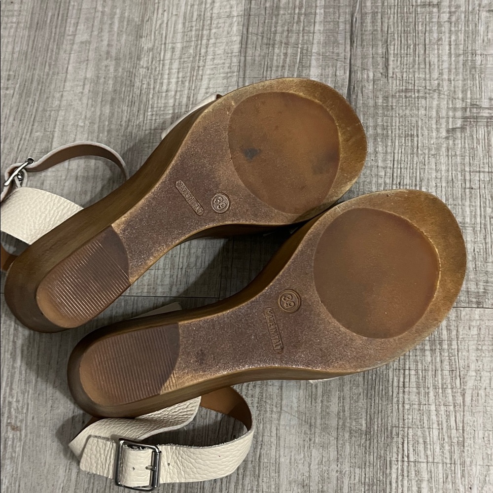 Steve Madden Leather Wedge Sandals - Picture 13 of 14